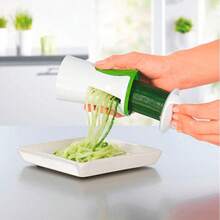 1pc Vegetable Spiral Machine Zucchini Pasta Machine Zucchini Spiral Vegetable Cutter Hand Zucchini Spiral Machine Zucchini Vegetable Pasta Machine - Multicolor - View 8