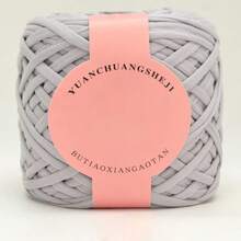 1 Stück 280 g dicker, hochelastischer Polyestergarn T-Shirt Garn zum Stricken, Häkeln von Kleidung, Taschen, Hausschuhen - Bastelseidenband Garn