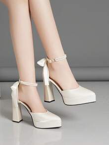 Women's High Heel Sandals, Waterproof Platform, Hollow Out Shoes, Super High Heel, Available In Pink, Apricot, White, Black, Red, Silver, Gold, Fashionable