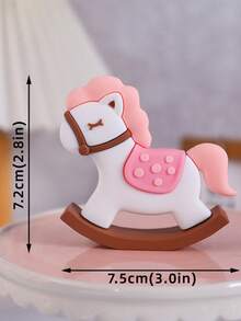 1 Stück rosa Schleife Teddybär Plüschpuppe, Cartoon Ballon Bär Kuchendekoration, Kindergeburtstags-Dessert-Tisch-Dekoration, Babyparty-Geschenk