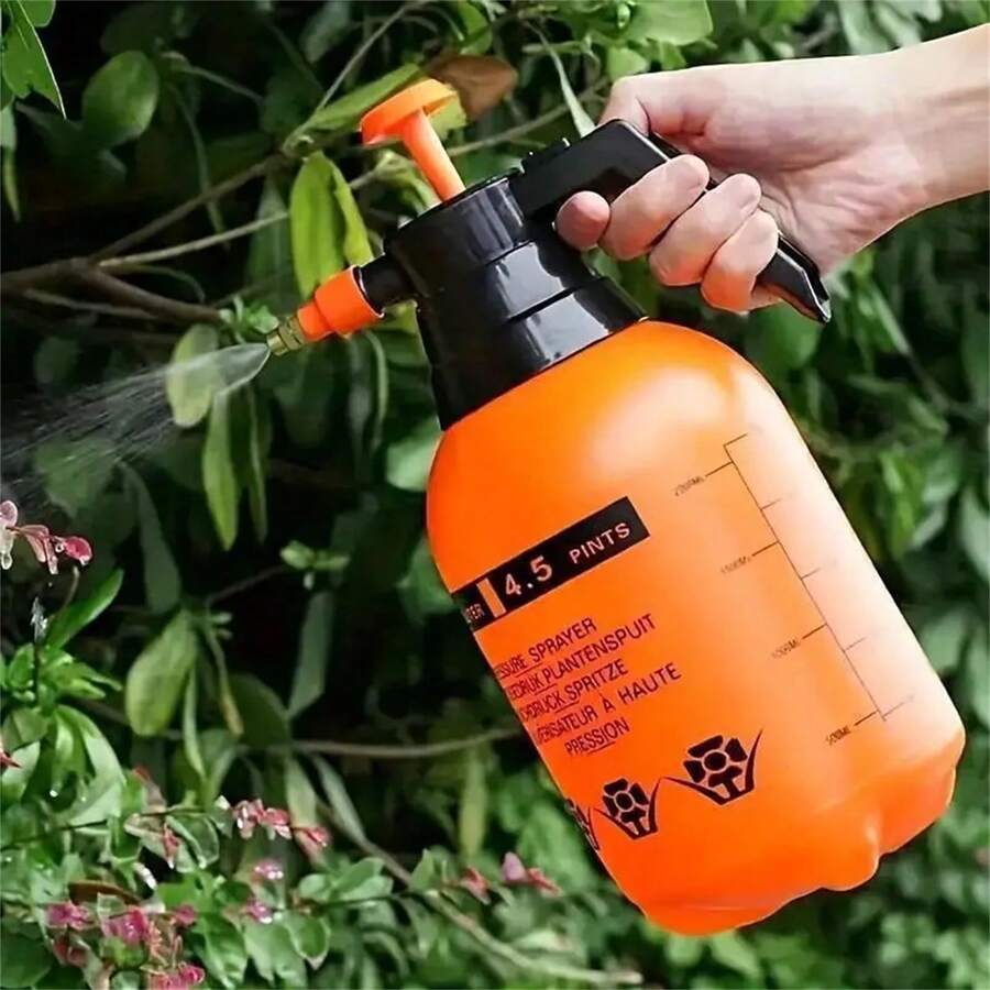 Rociador de gran capacidad - Regadera de jardín de mano con boquilla ajustable, adecuada para césped, flores, limpieza del hogar, plantas en macetas, verduras, ideal para jardineros y hogares, diseño de fácil agarre, a prueba de fugas, rociado de alta presión