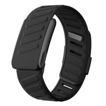 1pc Black Silicone Comfortable Soft Replacement Wristband, Compatible With 5.0 One Peak/MG Watch Strap, Unisex, U-Shaped Design, Breathable And Comfortable - Black - View 8
