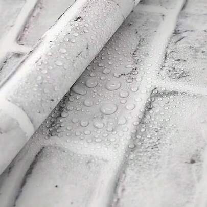 Papel de Parede Autoadesivo - Decoração de Parede com Textura de Tijolos Vintage. Fácil de Aplicar, Ideal para Paredes Grandes, Cozinha, Sala de Estar e Quarto. Material de Papel Durável, Textura de Tijolos Realista, Papel de Parede Removível.