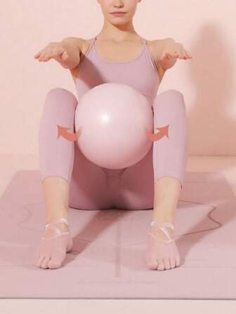 1pc Mini Yoga Ball 25cm Pilates Anti-burst Gym Ball For Pelvic Floor Training, Fitness And Gym Workout, Exercise Equipment For Women