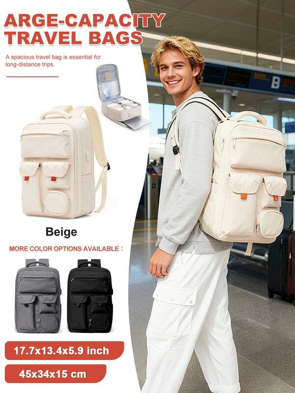 Reiserucksäcke für Herren und Damen, Rucksäcke für Schüler der Sekundarstufe I, Rucksäcke für Schüler der Sekundarstufe II, Pendler-Rucksäcke für Lehrer, multifunktionale, mehrschichtige Rucksäcke mit Nass-Trocken-Trennung
