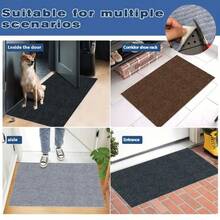 Anti-Slip Doormat, Front Door Entrance Mat, Self-Adhesive Anti-Slip Large Doormat, Absorbent Mat For Kitchen, Bathroom And Patio, Self-Adhesive Anti-Slip Large Doormat, Low-Profile Entrance Carpet, Non-Curling Entrance Door Mat, Easy To Clean, Suitable For Elderly, Children And Pets