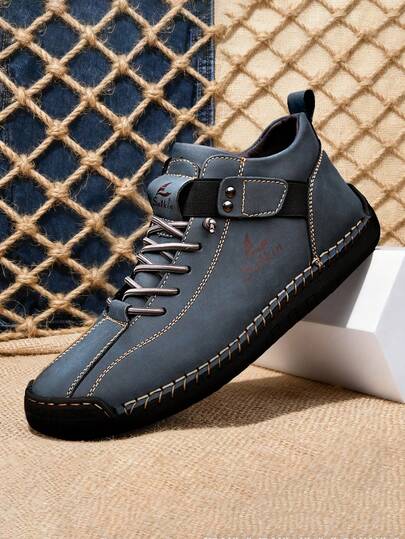 Salkin 全新手工男靴，带松紧带，设计师休闲运动鞋，户外休闲鞋，价格实惠的品牌感觉，日常通勤百搭平底鞋，防滑耐用皮鞋，男士踝靴，节日礼物，柔软舒适透气春秋，加大码男鞋，尺码偏小，请订购大一码