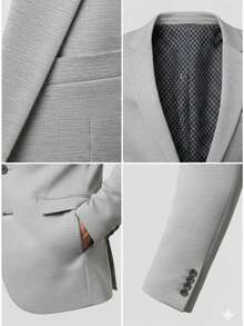 SACO PARA CABALLERO FRESCO Y COMODO PARA CUALQUIER TIPO DE TEMPORADA - Gris Claro - Ver 4