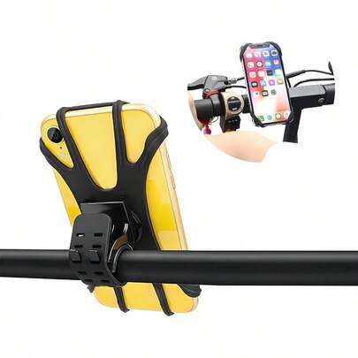 Phone Holder, 360 Rotation Detachable Shock Absorbing Bike Phone Holder, Universal Adjustable Smartphone Holder Bicycles And Motorcycles, Bike Accessories