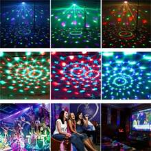 RGB Disco Ball Party Light - Sound Activated Stage Lighting For Home, Club, Festival Decor