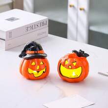 Keramischer hohler Kürbis Nachtlicht Halloween Dekoration Wohnaccessoire