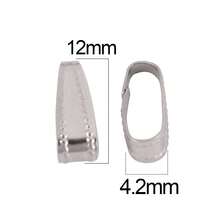 100个/包 不锈钢压接端珠，尖头，日常手工DIY珠宝配件，项链和手链连接器 - 100件#瓜子扣 - 查看 10