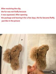 Delicate And Compact ~ A Popular Rabbit-Hair Hairpin For Women In Autumn And Winter, With A Bun On The Back Of The Head As An Embellishment, A High-End Hair Claw Ladies' Hair Clips, Hair Claw With A Niche Design Sense, The Favorite Hair Accessory For Party Christmas, Students And White-Collar Workers Hair Accessories Fall Claw Clip Autumn Hair Clutch Plush Accessories For Vacation Outfits Woman