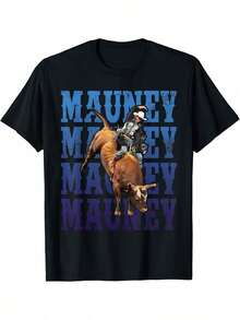 Camiseta de vaqueros y toros de rodeo Bull Riders - Negro - Ver 6