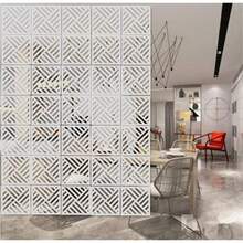 AMIPOS Juego de 12 divisores de habitacion para colgar color blanco - Blanco - Ver 1