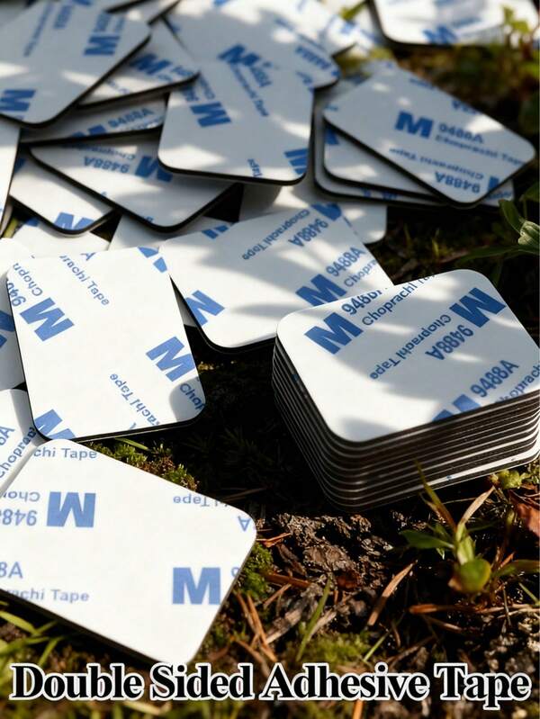 Choprachi Rectangular Double-Sided Adhesive Tape Set - Heavy Duty + Black EVA Foam, Secure Attachment / Reusable / Waterproof For Home Owners / DIY Enthusiasts, Wall Decorating / Furniture Assembly / Glass Fixing, Thanksgiving / Fall, Gifts For Handy People / DIY Lovers, Industrial Style (Double Sided Tape / Adhesive Tape / Home Improvement / DIY Supplies / Mounting Tape / Heavy Duty Tape / Foam Tape / Removable Adhesive / Home Decor)