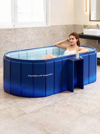 1PC Portable Bathtub Ice Bath Tub - Foldable Collapsible Bathtub For Adult Shower Bathroom Hot SPA