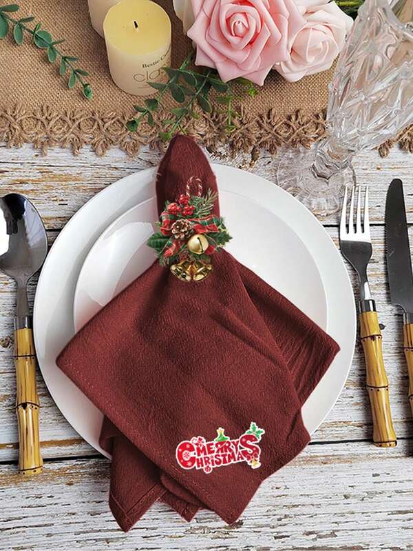 2/6/12/240 pezzi Tovaglioli natalizi moderni e minimalisti di colore solido, rinfrescanti per eventi, feste, decorazione della tavola da pranzo di casa