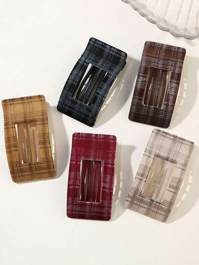 Fashionable Leopard Print Hair Clips, Versatile Rectangle Alligator Hair Clips, Hair Claw Hair Accessories, Hair Slide, Hair Barrettes