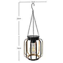 Lampe suspendue solaire avec chaîne et crochet, étanche pour une utilisation extérieure dans le jardin, la cour, la terrasse, le balcon, les arbres, le porche. Peut être suspendue dans le jardin pour décorer la cour, la terrasse, le balcon, les arbres, le porche