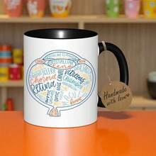 11oz White Ceramic Optometry Mug With Eye Chart & Chart - Medical Humor Optometrists, Ophthalmologists, Medical Students - Dishwasher & Microwave  Coffee Cup, Ophthalmology-Themed Present With Snellen Chart Design, Fathers Day, Fathers Day, Friendships, Fathers Day Grandpa, Fathers Day Grandpa, Mental Cup, Mugs Coffee And Tea, Positive Affirmation Gifts, Gifts Physio, Halloween Coffee Cup, Friendship Mugs, Birthday - Black - View 2