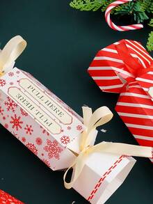 4 件装圣诞惊喜钱拉袋，惊喜拉出钱礼品盒，DIY 矩形圣诞钱拉袋套件，用于现金礼品，圣诞礼品袋，送现金的有趣方式，圣诞节