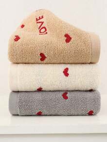 3pcs 29.1in-13.4in Thicken Towels For Face Wash, Soft And Absorbent Home Bathroom Decor Back To School For Beauty Salon Home Bathroom Shower Towels For Beaty Salon, Hotel Sports,Home Essentials, Towel, Skin Care