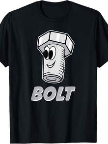 Nut And Bolt Matching Couple Halloween Best  T-Shirt - Style 7 - View 1