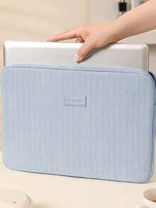 1 pièce Housse d'ordinateur portable de couleur atténuée, texture douce et lisse, convient aux ordinateurs portables de 14/15,6 pouces, idéal pour l'école, les voyages et le bureau