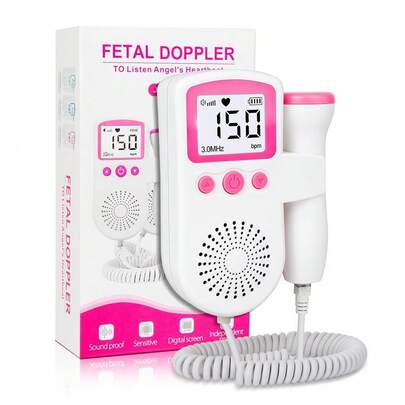 Este monitor cardíaco fetal Doppler, fabricado en material ABS con pantalla LCD, es un monitor cardíaco portátil que se utiliza para monitorear los sonidos fetales en el útero
