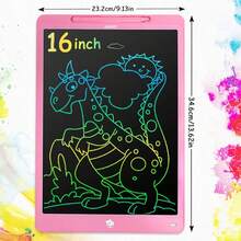 RSP 1pc 16/12/8.5/6.5 Inch LCD Color Drawing Tablet, Writing Pad, With Stylus, Montessori Educational Tool, Erasable Board, Birthday, Christmas, Halloween, Easter Gift