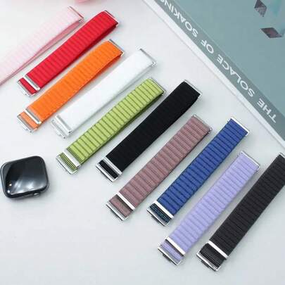 Correa de patrón de onda tejida suave para Hua Wei Fit3/Fit4/4Pro, disponible en múltiples colores. Ligera y duradera, transpirable y cómoda, adecuada tanto para deportes como para entornos de negocios. Diseño unisex.