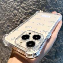 Fundas Para Celular Compatible Con OPPO RENO 7/11/12/05/A78/A79, MotoE15/E13/G14/G24, 13/12/11/16/17/15/14, Galaxy A15/A35/A55/S25/S24/S23, Honor/redmi, TPU Shell De Diseño Con Lazo Azul, Perfectas Para Halloween, San Valentín O Regalos De Navidad - transparente - Ver 2