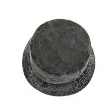 1pc Washed Denim Bucket Hat, Unisex Spring/Summer Outdoor Sun Protection Cap - Multicolor - View 8