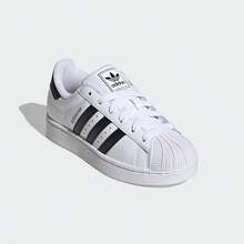 Adidas Originals Superstar II Unisex Kids Casual Sneakers, 2026 New Model, Shell Toe, White Shoes JH9976 - White - View 5