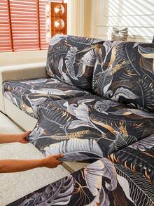 1 vỏ gối sofa in hình lá cây, vỏ gối sofa in hình lá cây nhiệt đới hiện đại, thích hợp cho gia đình. - Nhiều màu - Xem 7