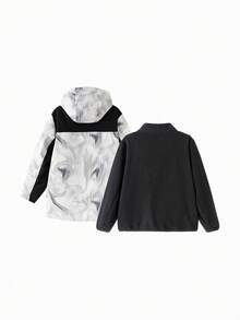 Balabala BalaOne 男童两件套棉质夹克套装，2025 秋冬，防水保暖