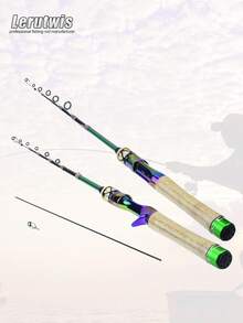 1.68M 1.8M 1.98M Carbon MINI Siêu Nhẹ Ul Power Cần Câu Cá Thu Gọn Đúc Quay Bỏ Túi Cần Câu Thử Nghiệm 1-5g Dòng Cá Nhỏ Cần - Nhiều màu - Xem 2