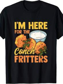 Conch Fritters Bahamian Food Funny Gift T-Shirt - Phong cách 21 - Xem 1