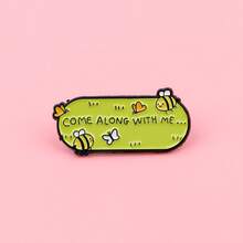 Enamel Pin Lapel Pins Badges On Backpack Women's Brooch Clothes Gift Jewelry Fashion Accessories - Black - View 2