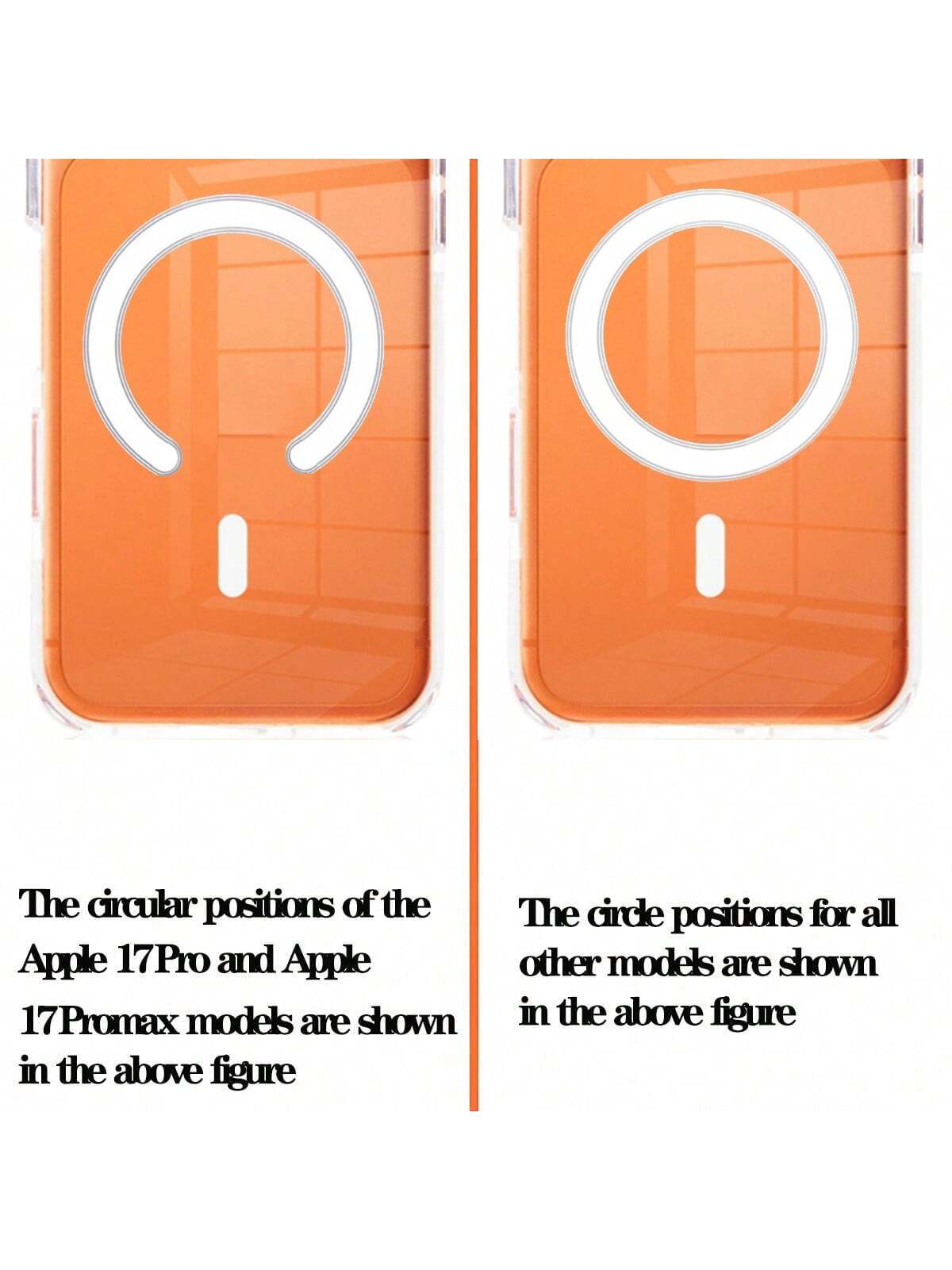 Hadaasi 1 قطعة حالة هاتف شفافة مغناطيسية أكريليك أ...