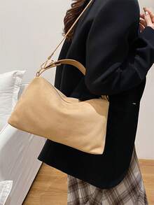 Retro Crescent Hobo Bags For Women Suede Crossbody Purse Slouchy Messenger Bag Satchel Handbag Top Handle Tote Bag Cloud Bag