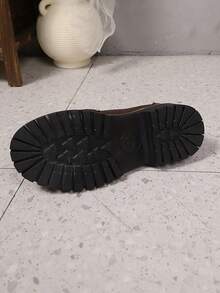 Giày lười đế xuồng phong cách Anh cổ điển mới 2025 dành cho nữ, khóa bướm kim loại thời trang, phong cách học viện, mọi mùa - Cà phê nâu - Xem 4