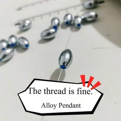 50个/盒合金橄榄形铅坠，尺寸3#、5#、7#、8#、10#，带鱼钩连接器，碳钢钓具铅坠，钓鱼配件