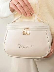 High Quality PU Travel Makeup Bags, Multifunctional Travel Storage Bag, Large Capacity Travel Cosmetic Bag, Cosmetics Organization And Storage, Makeup Organization, Cosmetic Storage Bag, Skin Care Bag, Travel Accessories, Travel Essentials, Cruise Essentials, Jewelry Storage, Lip Polish Storage, Nail Polish Storage Make Up Bag - Multicolor - View 13