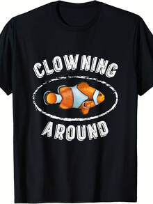 Clowning Around Clown Fish R Graphic Design T-Shirt - Style 5 - View 1