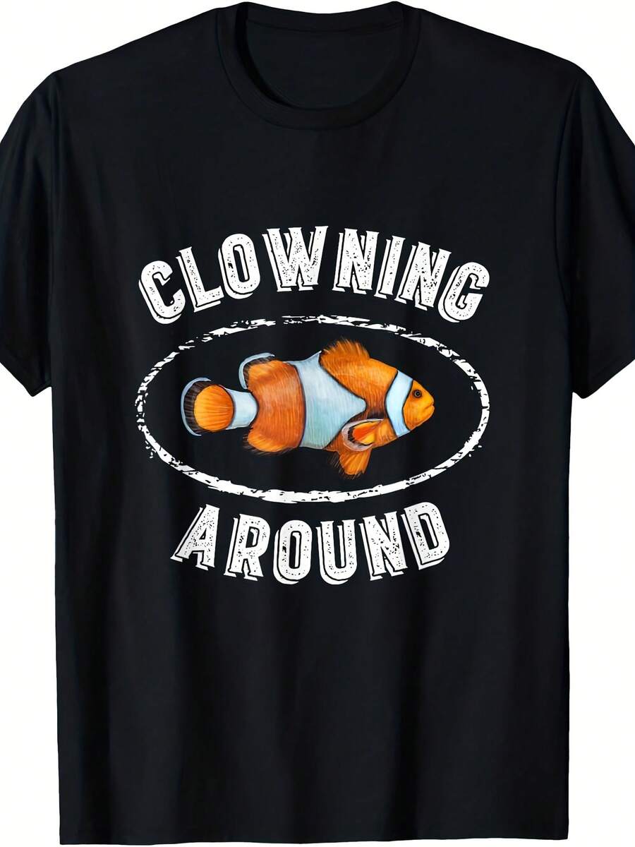 Clowning Around Clown Fish R Graphic Design T-Shirt - Style 5 - View 1