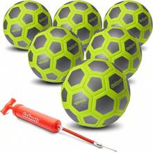 - Pelotas de fútbol Sala - para Juegos o práctica de fútbol Sala en Interiores o Exteriores, Elige un o Seis Unidades, Incluye Bomba - Paquete de seis - Ver 12