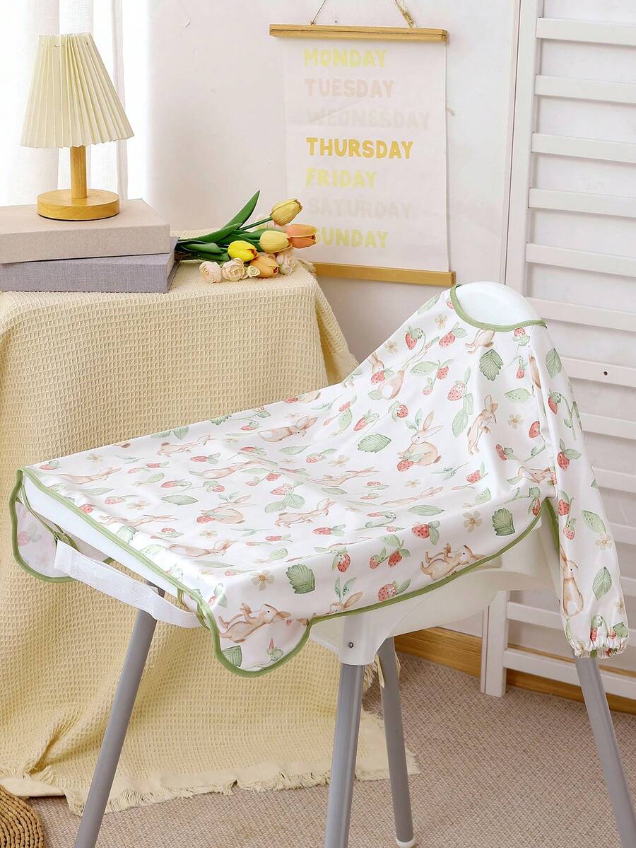 1 Yếm dài tay cho bé gắn vào ghế ăn dặm và bàn, Yếm ăn cho bé, Yếm che cho bé ăn chống thấm nước, Yếm đa năng cho bé - Nhiều màu - Xem 1