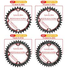 MOTSUV Bicycle 104BCD Crank Narrow Wide Chainring Aluminum Alloy MTB Bike Round 32T 34T 36T 38T Cycling Tooth Chainwheel Parts